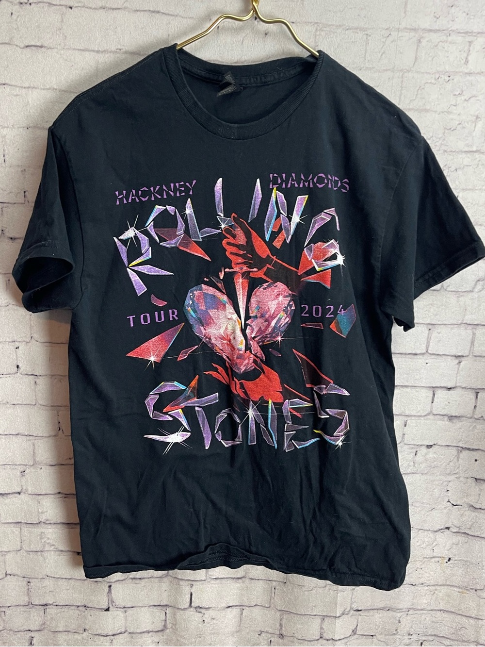 Rolling Stones concert tee hackney diamonds 2024 tour size medium